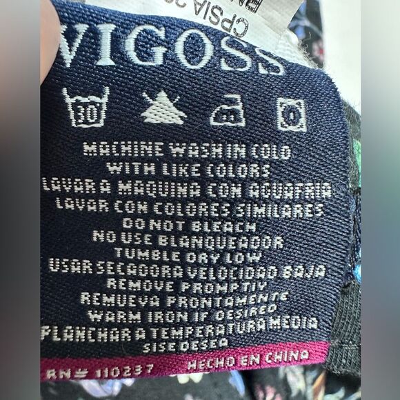 VIGOSS Stretch Floral Straight‎ Leg Skinny Jeans GIRLS Size 10 - Picture 12 of 13